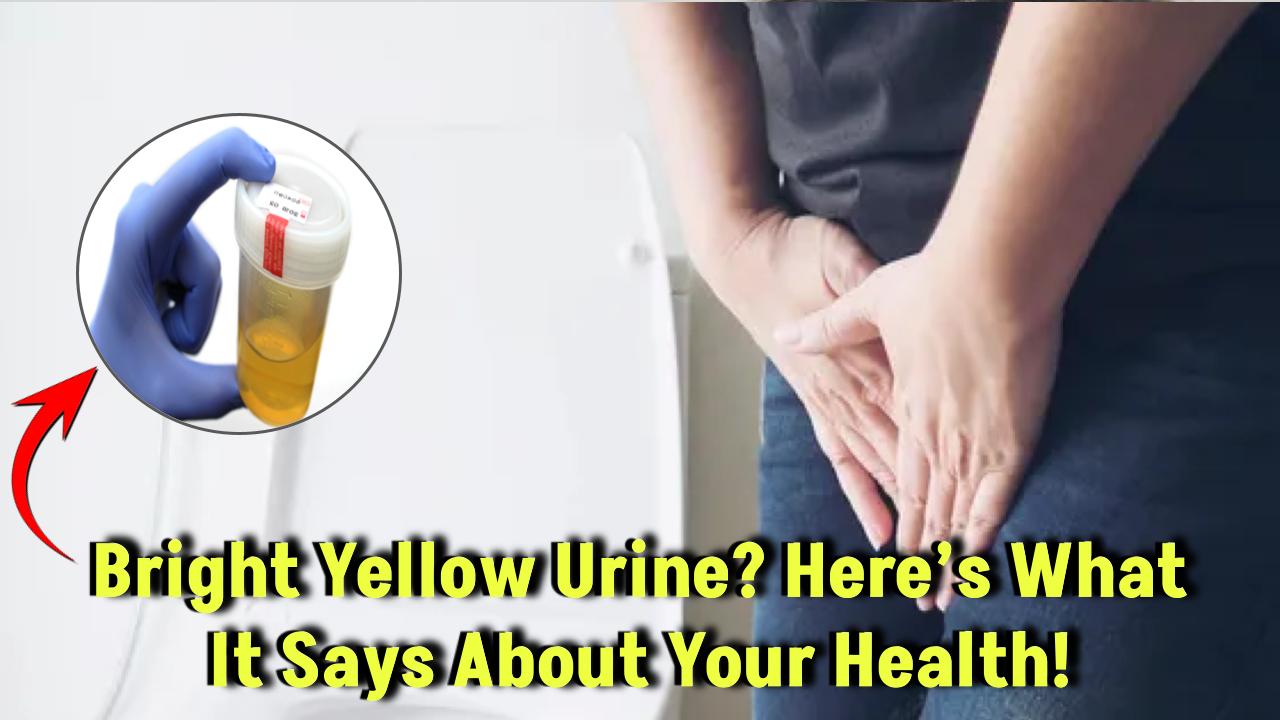 Why Is Your Urine Bright Yellow? Here’s What It Reveals About Your Healt