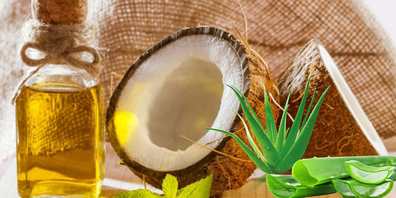 Coconut oil and aloevera